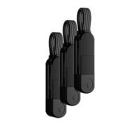 Rolling Square inCharge X Lot de 3 câbles de charge portables pour porte-clés, 6 en 1, puissance de charge ultra rapide, 100 W, noir lave