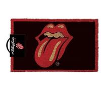 Rolling Stones - Lèvres Langue Logo Tapis Paillasson 60 X 40 CM Coco PVC Arrière