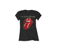 ROLLING STONES T-Shirt Officiel Plastered Tongue Fille RockOff RSTEE10L