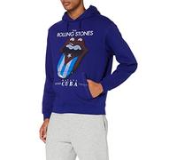 Rolling Stones - the - Felpa # M Unisex Blue # Havana Cuba [Import]