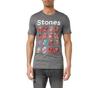 Rolling Stones The No Filter Evolution T-Shirt, Gris, M Homme