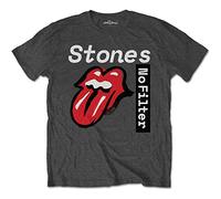 Rolling Stones The No Filter Text T-Shirt, Gris, L Homme
