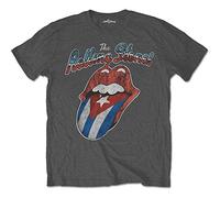 Rolling Stones - the - T-Shirt # XXL Grey Unisex # Rocks Off Cuba [Import]