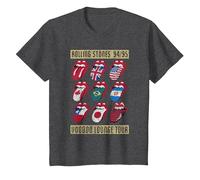 Rolling Stones Voodoo Lounge Charbon T-Shirt, Enfant, Chiné Foncé, 10 Ans