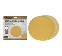 ROLLINGDOG Feuilles de papier abrasif de 22,9 cm - 6 feuilles de chaque #80#120#240 (18 au total), papier abrasif auto-agrippant pour bois, métal ou autres surfaces (pour ponceuse d'angle ROLLINGDOG