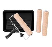 ROLLINGDOG Kit de rouleau de peinture de 30,5 cm - Cadre de rouleau réglable, 3 housses de rouleau en microfibre, plateau de peinture en plastique pour la maison et projets de bricolage (lot de 5)