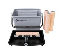 ROLLINGDOG Kit de rouleau de peinture de 30,5 cm - Kit complet d'outils de peinture pour usage domestique et professionnel, comprend un rouleau de peinture réglable et des housses de rouleau en