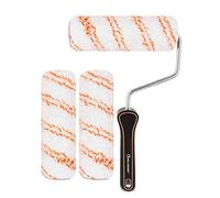 ROLLINGDOG Kit de Rouleau Peinture Professionnel de 17,8 cm avec 3 Manchons en Microfibre Durable pour Décoration et Peinture
