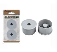 ROLLINGDOG Lot de 2 embouts de rechange exclusifs pour cadre de rouleau de peinture de 45,7 cm, noyau de 44 mm, avec trou d'épingle de 10 mm