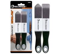 ROLLINGDOG Lot de 2 Pinceau pour Plinthes Comprenant 1 Pinceau à Quatre côtés et 1 à Trois Côtés, Idéal pour Couper Les Bords