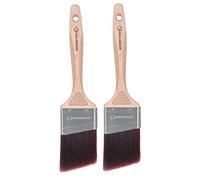 ROLLINGDOG Lot de 2 pinceaux de Peinture de 6,3 cm - Coudé dans Les pinceaux pour Une Coupe précise et des retouches