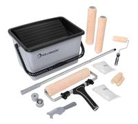 ROLLINGDOG Lot de 21 grands rouleaux de peinture de 30,5 cm avec cadre réglable, housses en microfibre et barre extensible, kit complet pour murs, plafonds/meubles