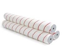 ROLLINGDOG Lot de 3 manchons de rouleau de peinture de 45,7 cm - Mousse courte de 4,8 mm pour peinture brillante lisse des murs et des plafonds sur grandes surfaces (Diamètre central de 44 mm)