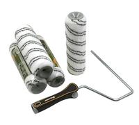 ROLLINGDOG Lot de 4 rouleaux de peinture de maçonnerie de 22,9 cm - 12 mm pour peindre des murs rugueux et des plafonds