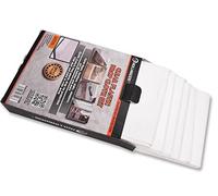 ROLLINGDOG Lot de 6 feuilles anti-poussière en plastique transparent pour peinture de peinture - 3,66 x 2,74 m