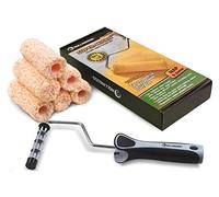 ROLLINGDOG Lot de 7 petits rouleaux de peinture - 10,2 cm - Mini rouleaux pour peinture, rouleau de peinture en microfibre, compatible avec manche d'extension conique