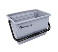 ROLLINGDOG Seau à Peinture 30 cm avec Couvercle - Seau de Rangement avec Grille Essoreuse Inclinée - Pour Peinture Murale Professionnelle et Projets de Bricolage