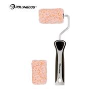 ROLLINGDOG SUPER-MICRO Kit de mini-rouleaux de peinture Jumbo 50 mm, 3 pièces, mini-rouleaux en mousse haute densité pour peinture de finition, finition lisse, meubles, portes, placards, utilisation D