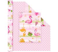 Rollo De Papel De Regalo De Flamenco De Doble Cara, 1 Rollo De 43,2 Cm X 10 M, Rollo De Papel De Regalo Para Regalo De Cumpleaños Con Diseño De Lunares Para Fiestas De Verano