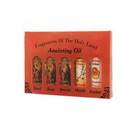RollOn Bottels Lot de 5 flacons d'huile pour onction Parfum de la Sainte Bible Jérusalem 10 ml