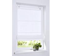 Rollos Metis Store blanc, naturel, taupe, 100% lin 45/60/80/100 x 140 cm, Tissu, weiss, ca. 45 * 140 cm