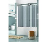 Rollplast BAST1LONCC28170 Pare-baignoire style accordéon, Ø 170 x 150 cm de hauteur, PVC, 1 côté, 1 volet, ouverture latérale, blanc