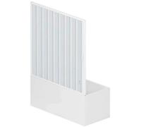 ROLLPLAST PINTO Cabine de douche pliante Liberté, avec porte latérale unique, gain place, en PVC blanc, fabriquée Italie, mobilier salle bains, 160 cm