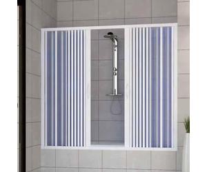 ROLLPLAST PINTO Pare Baignoire Douche en Plastique PVC Mod. Nina 170 cm avec Ouverture Centrale