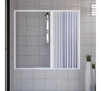 Pare baignoire douche en Plastique PVC mod. Nina 160cm avec ouverture latérale