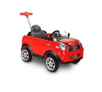 ROLLPLAY Voiture à Pousser Évolutive avec Repose-Pieds Réglables, À partir de 1 An, Jusqu'à 20 kg, MINI Cooper, Rouge