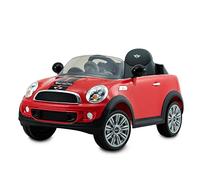 ROLLPLAY Voiture Électrique, Avec Télécommande, Fonction Marche Arrière, À partir de 3 Ans, Jusqu'à 35 kg, Batterie 6 Volts, Jusqu'à 4 km/h, MINI Cooper S Roadster, Rouge