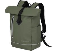 Rolltop Basic Sac À Dos Imperméable Pour Vélo Avec Fermeture Rolltop Et Réflecteurs 48 Cm, 19 L, Olive, Rucksack 48 Cm, Sac À Dos Imperméable Avec Fermeture Enroulable