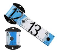 Rollup Measure Scale Fish Ruler Mètre ruban pour mesurer le poisson, Mesure poisson pratique, Accessoire rangement compact, pour Bateaux et Kayaks Ruban pour Mesurer Thon Requin et Espadon