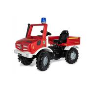 Véhicule à pédales Unimog Pompiers - Rolly Toys - Pneus murmure - RollyFlashlight inclus