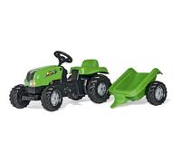 ROLLY TOYS - 012190 - Tracteur à pédales Rolly kid John Deere avec remorque