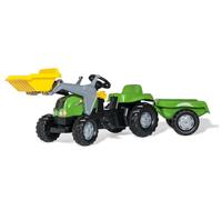 Rolly Toys - 02 313 4 - Tracteur À Pédales - Rollykid-x + Remorque + Pelle Avant, Vert