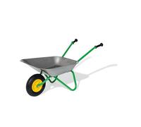 Rolly Toys Brouette pour enfants 271757 - métal, pneus gonflables - verte/grise, argent