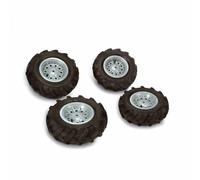 Rolly Toys - 40 924 2 - Accessoire Pour Véhicule - 2 Pneus Souples De 310 x 95 cm + 2 Pneus Souples De 325 x 110 cm - Jantes Argent