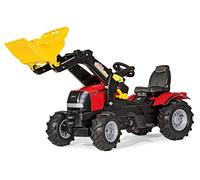 Rolly Toys - 61 112 6 - Tracteur À Pédales - Rollyfarmtrac Case Puma + Pelle Avant - Pneus Souples