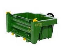 Rolly Toys Remorque rollyBox John Deere basculante verte 3-10 ans pour tracteur à pédales 408931