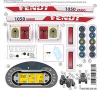 ROLLY TOYS Autocollant pour rollyX-Trac Premium Fendt 1050 Vario