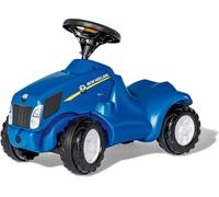Rolly Toys Baby toboggan New Holland T6010, volant avec klaxon, pneus silencieux
