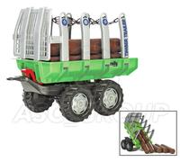 Rolly Toys - Bois Arbre Abattage Double Essieu Remorque Avec Bûches