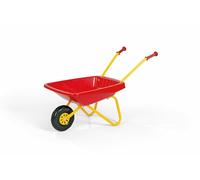Rolly Toys Brouette pour enfants (couleur rouge/jaune, jouet pour enfants à partir de 2,5 ans, brouette en plastique avec châssis métallique, poignées antidérapantes) 270859