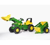 Rolly Toys John Deere 811496 Kit Tracteur Junior (Tracteur agricole pour Enfants de 3 à 7 Ans, pneus Silencieux, Couleur Vert/Jaune)
