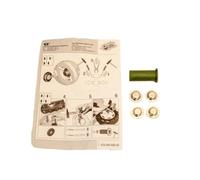 Rolly Toys Kit de pièces de Rechange, Sac avec 4 Capuchons de 12 mm, Accessoires pour Rolly Toys X1002001200000, Vert