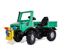 ROLLY TOYS- Mercedes-Benz RollyUnimog Forst Edition 2020 (unimog, véhicule à pédale) - avec rollyPowerwinch, siège réglable, pneus Silencieux, Single, 038244, Vert Menthe