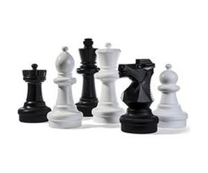 Rolly Toys Pieces d'echec geantes XXL Noir G