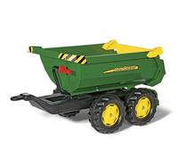 Remorque Rolly Half Pipe John Deere pour tracteur à pédales - ROLLY TOYS - 2 essieux - Garçon