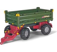 Rolly Toys remorque pour tracteurs à pédales, benne basculante, attelage arri?re, ridelles amovibles